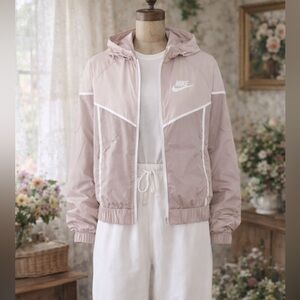 Nike Light Mauve Pink Hooded Windrunner Jacket